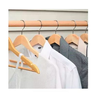 Imagen 2 del producto Set 10 Unidades De Colgadores De Madera Antideslizantes Y Resistentes