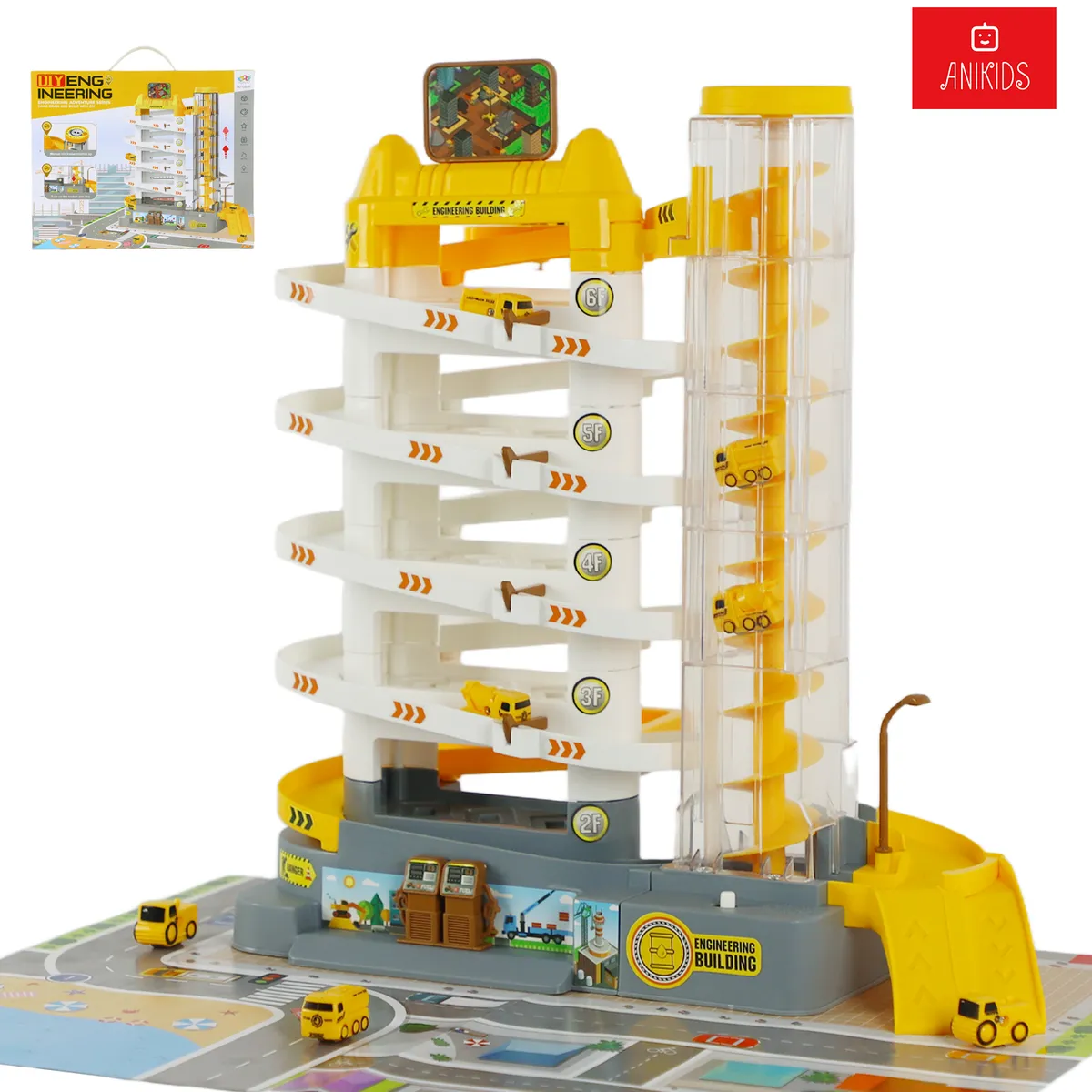 ANIKIDS - Pista De Autos Bighouse Electrica Juguete Niños Engineering