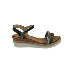 PAND G - Sandalia Negra Baja Mujer