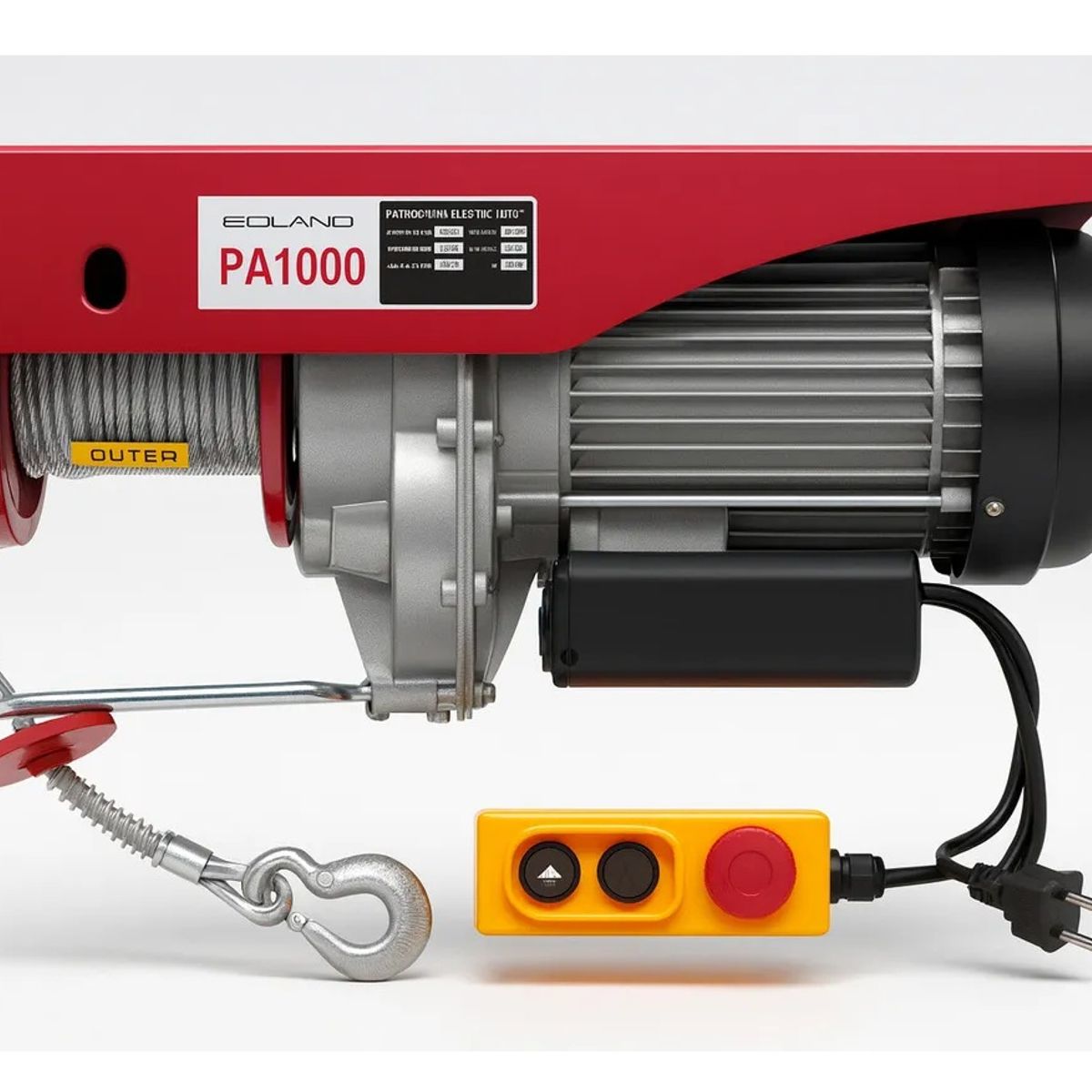 GENERICO - Tecle Electrico 220volt Eoland 1000 Kg Winche 1Tonelada Herramientas