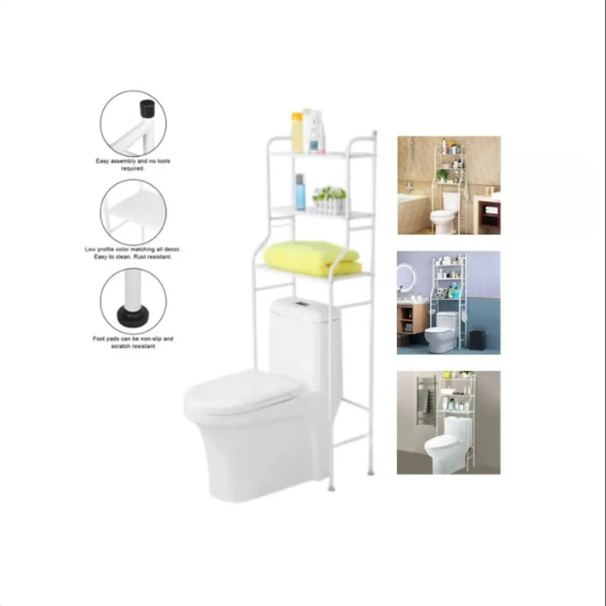 GENERICO - Estante De Baño Organizador 3 Niveles