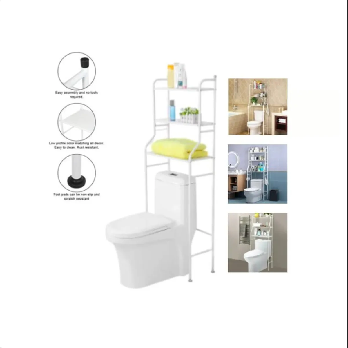 GENERICO - Estante De Baño Organizador 3 Niveles