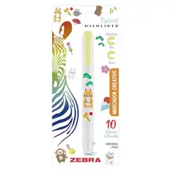 ZEBRA - Marcador Doble Punta Creativo Mildliner Pet It Amarillo
