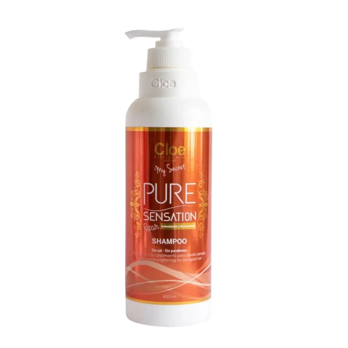 CLOE - Shampoo Cloe Pure Sensation Repair 400ml Repara Fortalece Hidrata