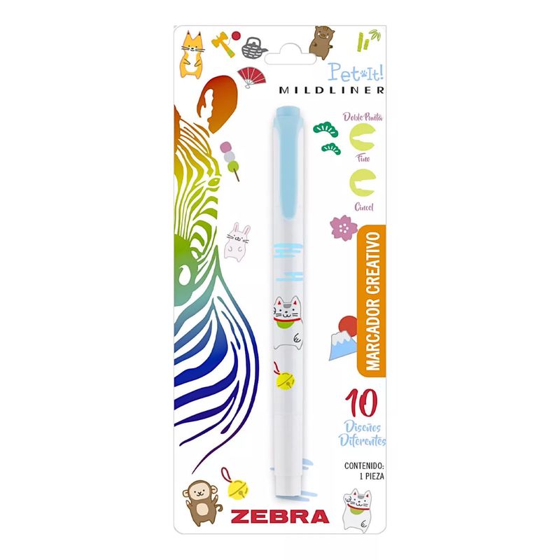ZEBRA - Marcador Doble Punta Creativo Mildliner Pet It