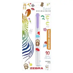 ZEBRA - Marcador Doble Punta Creativo Mildliner Pet It Morado