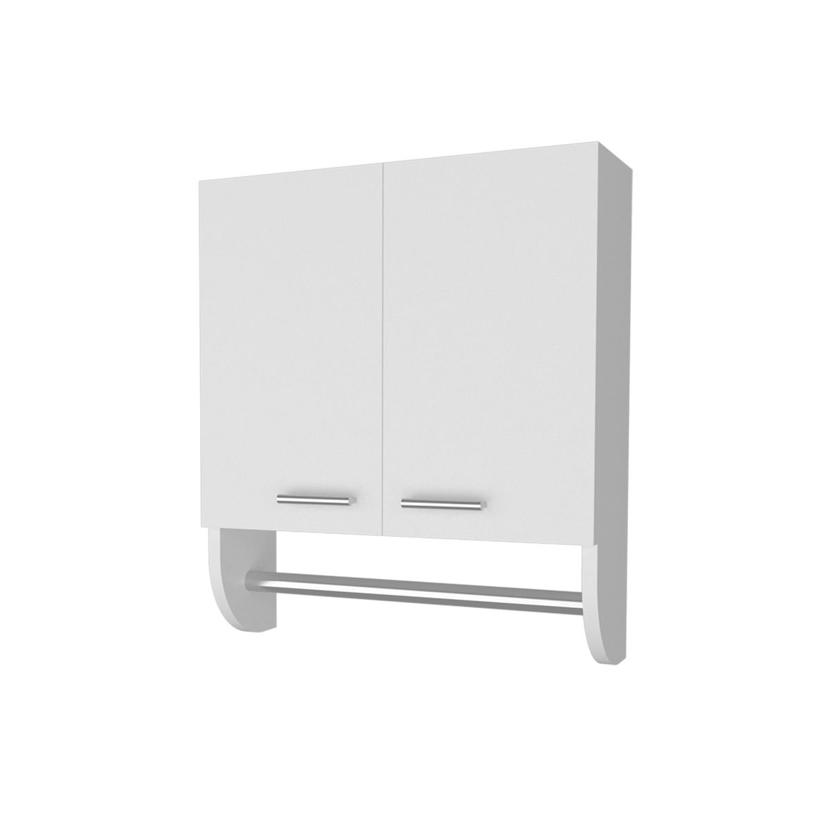 FMFURNITURE - Botiquin 2 Puertas - Blanco 50x45x14.5 cm