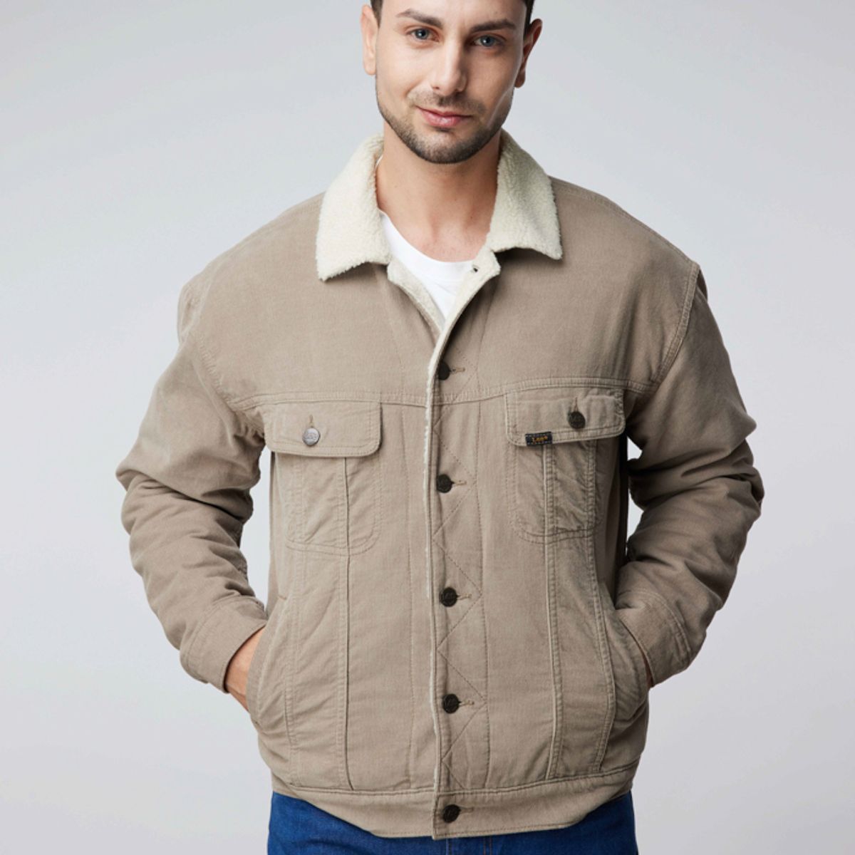 LEE - Chaqueta Relaxed Corduroy Jacket 0 Beige