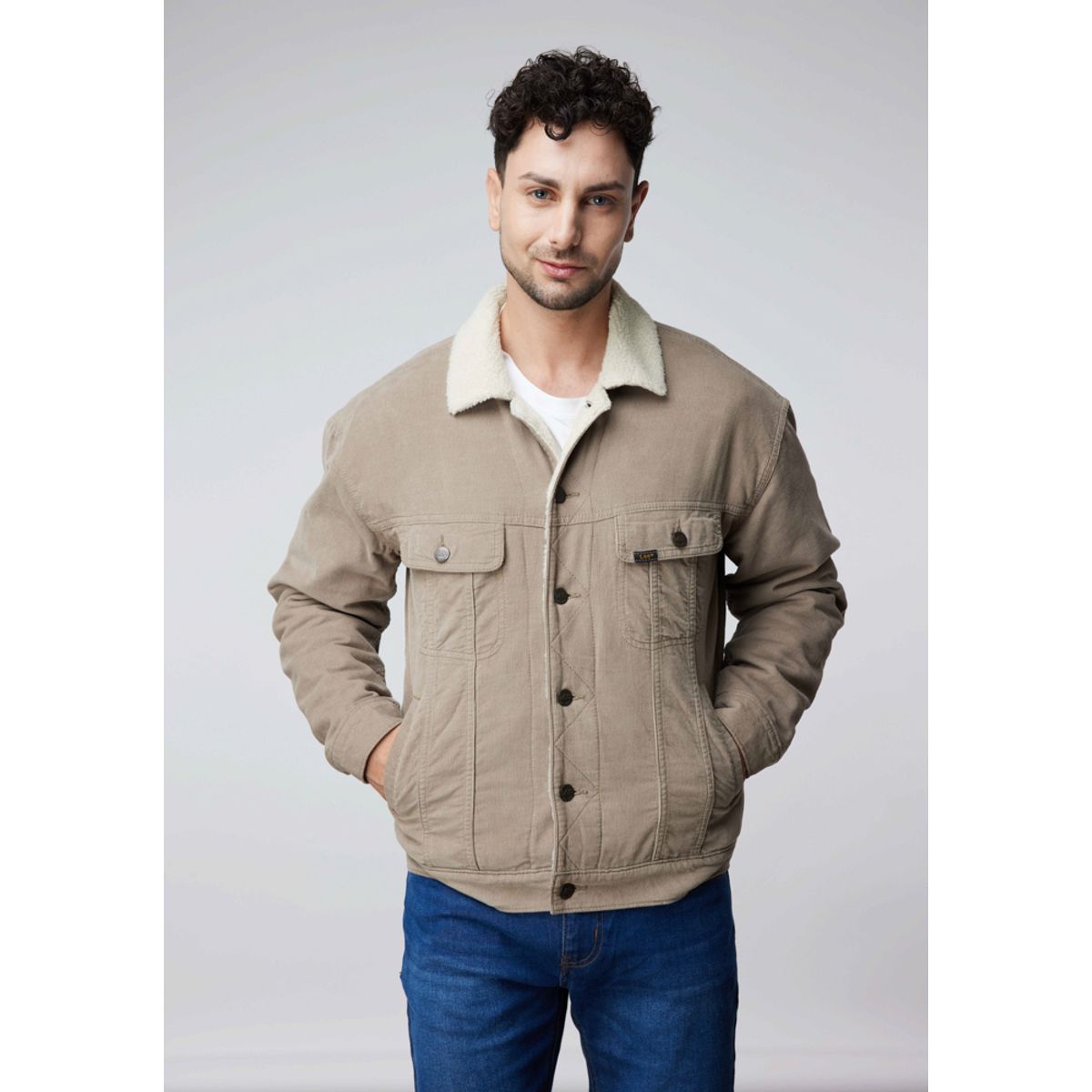 LEE - Chaqueta Relaxed Corduroy Jacket 0 Beige