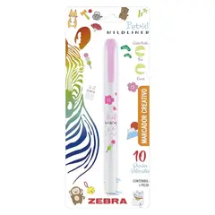 ZEBRA - Marcador Doble Punta Creativo Mildliner Pet It Rosado