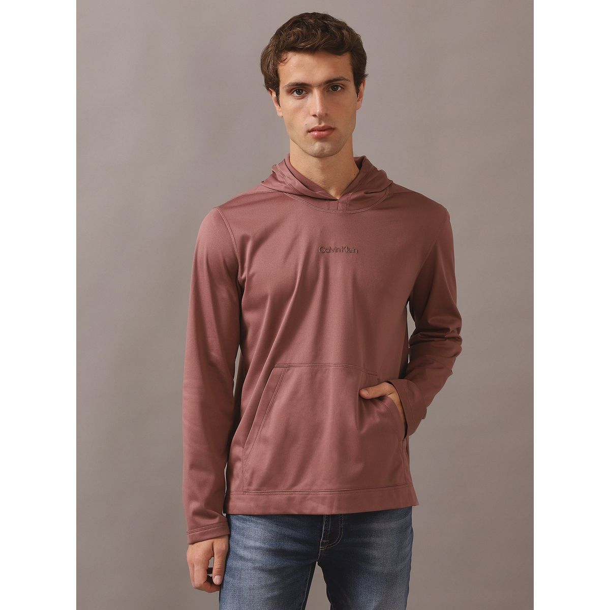 CALVIN KLEIN - Polerón con Gorro CK Sport Rosa Calvin Klein