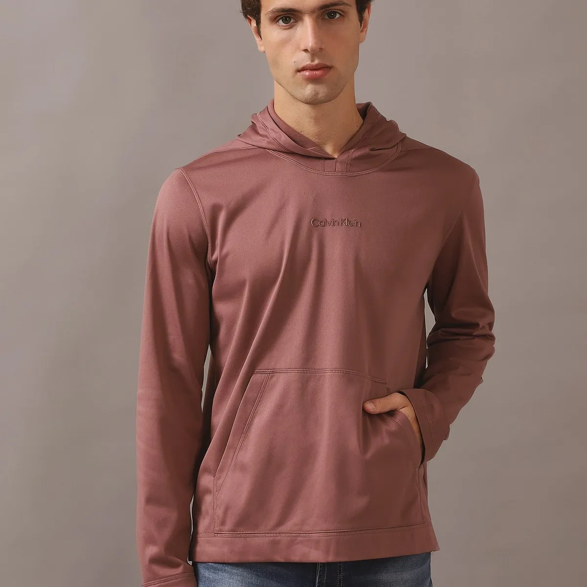 CALVIN KLEIN - Polerón con Gorro CK Sport Rosa Calvin Klein