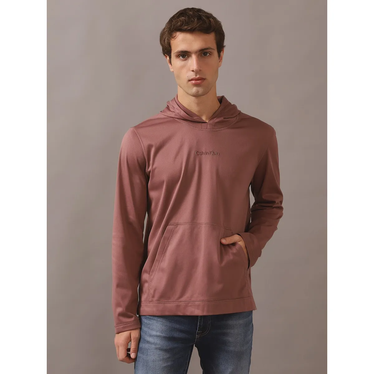 CALVIN KLEIN - Polerón con Gorro CK Sport Rosa Calvin Klein