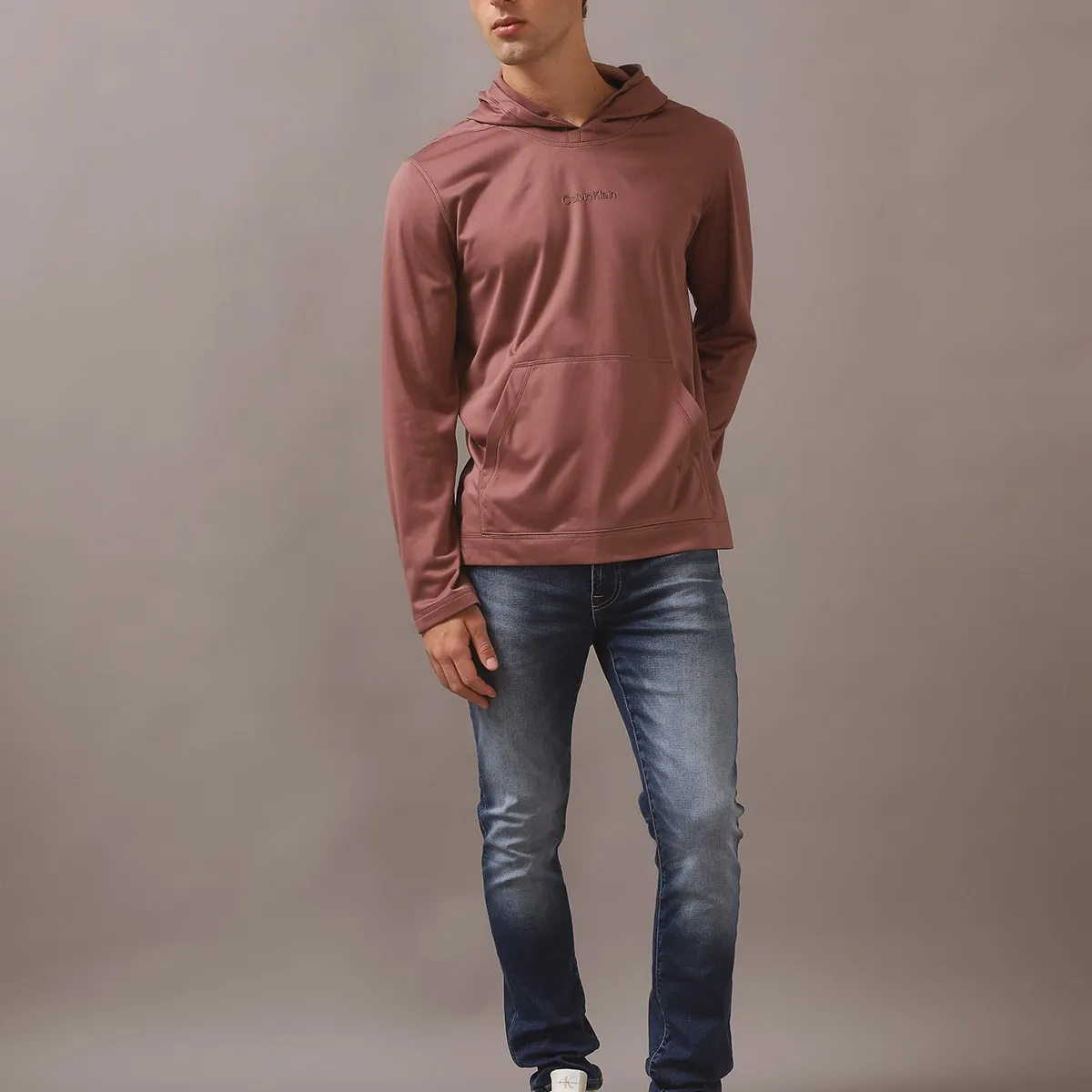 CALVIN KLEIN - Polerón con Gorro CK Sport Rosa Calvin Klein