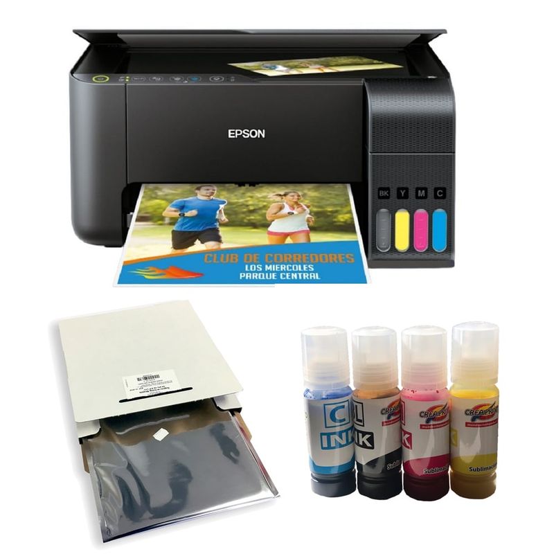 GENERICO - Kit para Impresion de Fototorta con Epson ® L3210 + Papel de Azucar