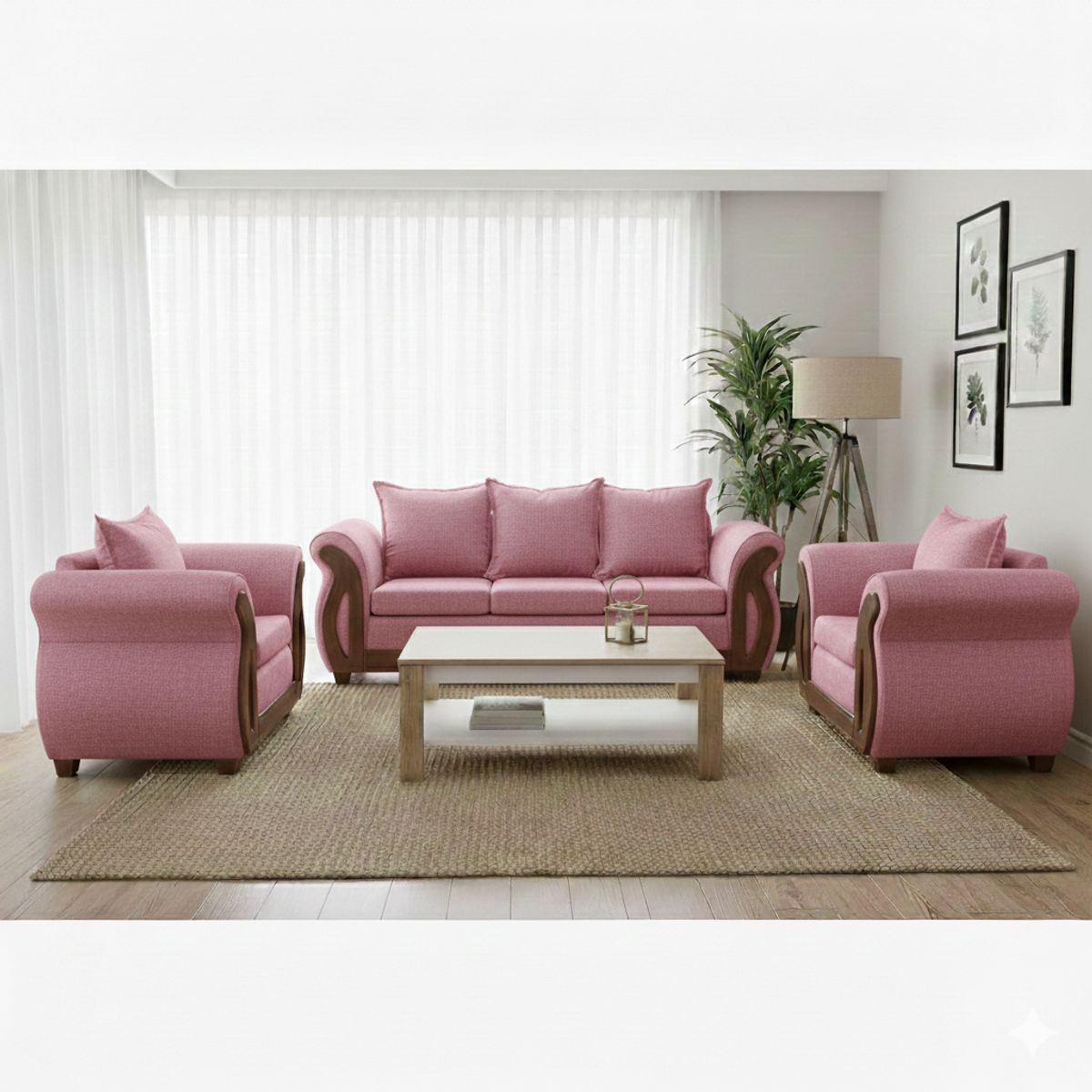 RUZAM MOBEL - LIVING 3-1-1 ISIDORA PALO ROSA LINO