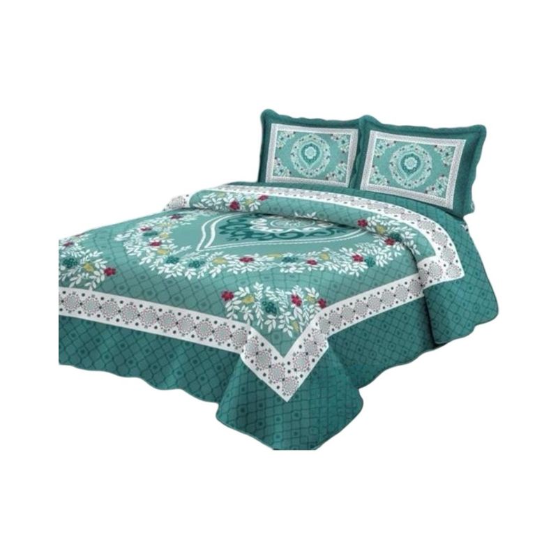 GENERICO - Cubrecama Quilt 2 Plazas+2 Fundas Verano Fresco 13n01