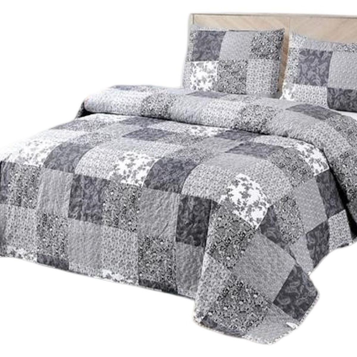 GENERICO - Cubrecama Quilt 2 Plazas+2 Fundas Verano Fresco 13n20