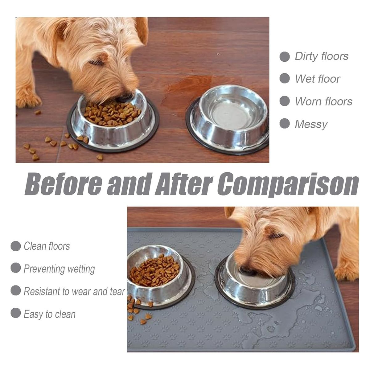 ATURE - Mantel Tuba De Silicona Para Mascotas Tapete De Alimentos