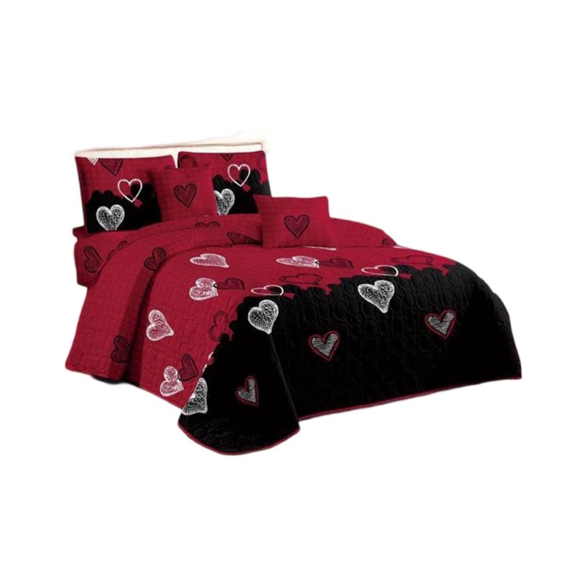 GENERICO - Cubrecama Quilt 2 Plazas+2 Fundas Verano Fresco 13n59