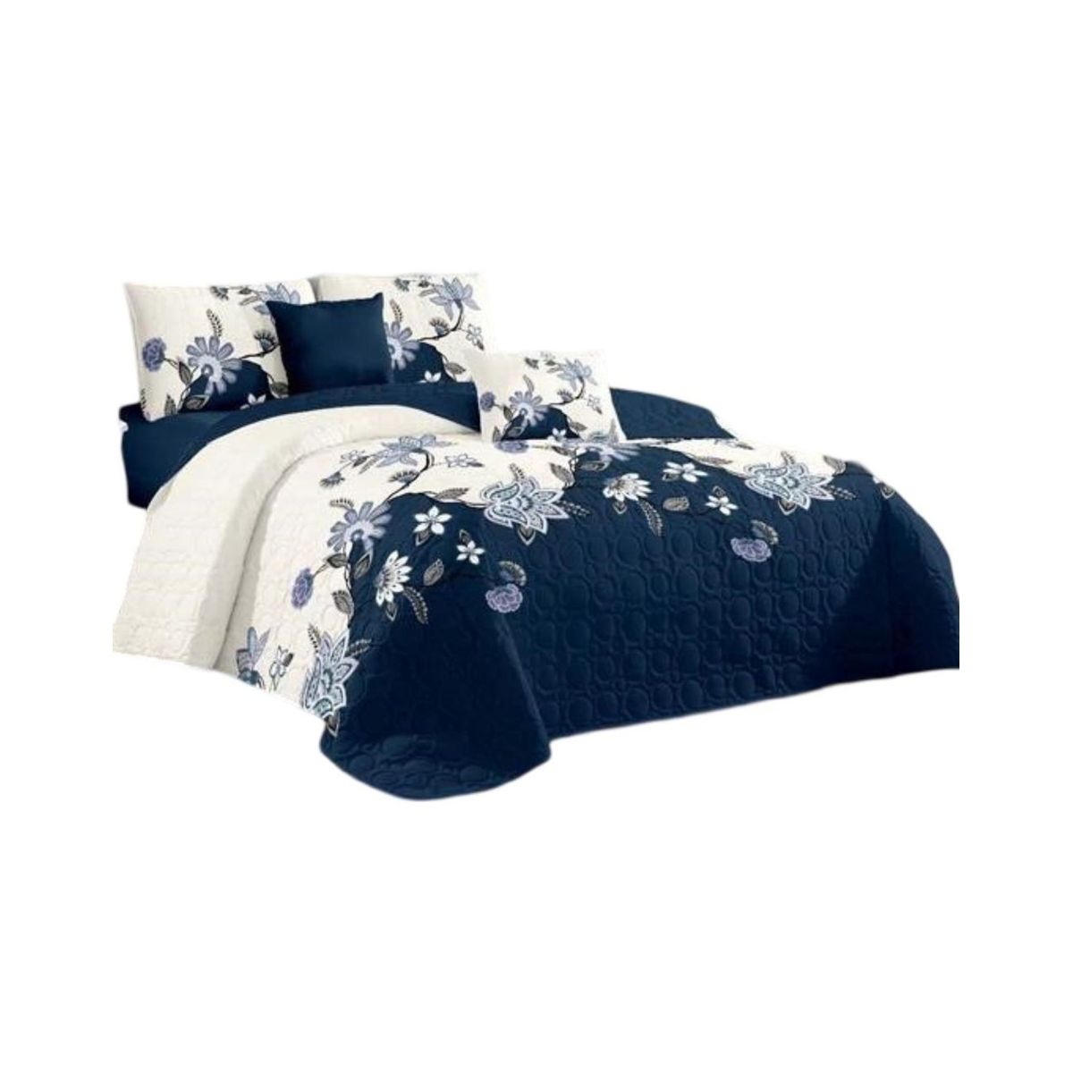 GENERICO - Cubrecama Quilt 2 Plazas+2 Fundas Verano Fresco 13n69