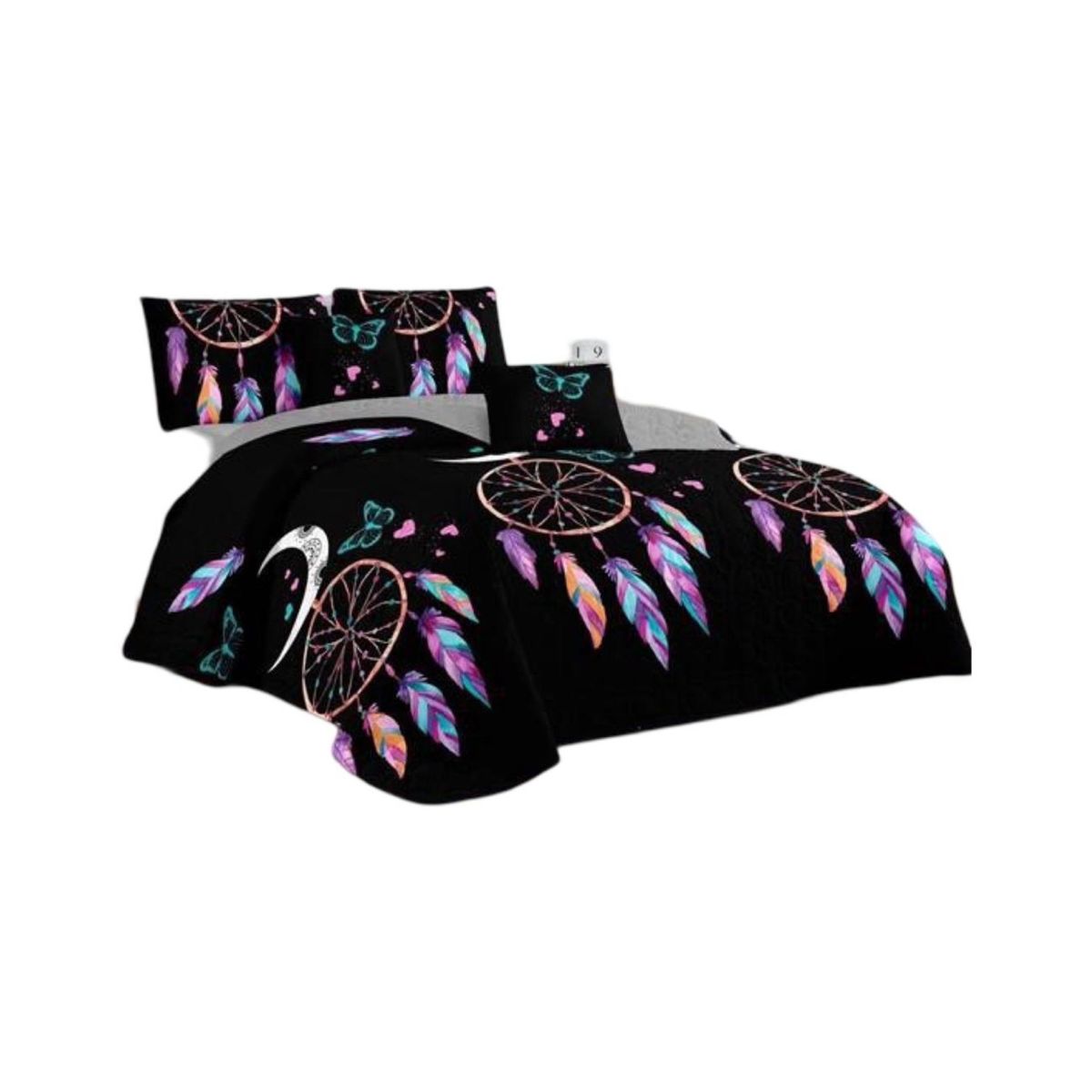 GENERICO - Cubrecama Quilt 2 Plazas+2 Fundas Verano Fresco 13n09