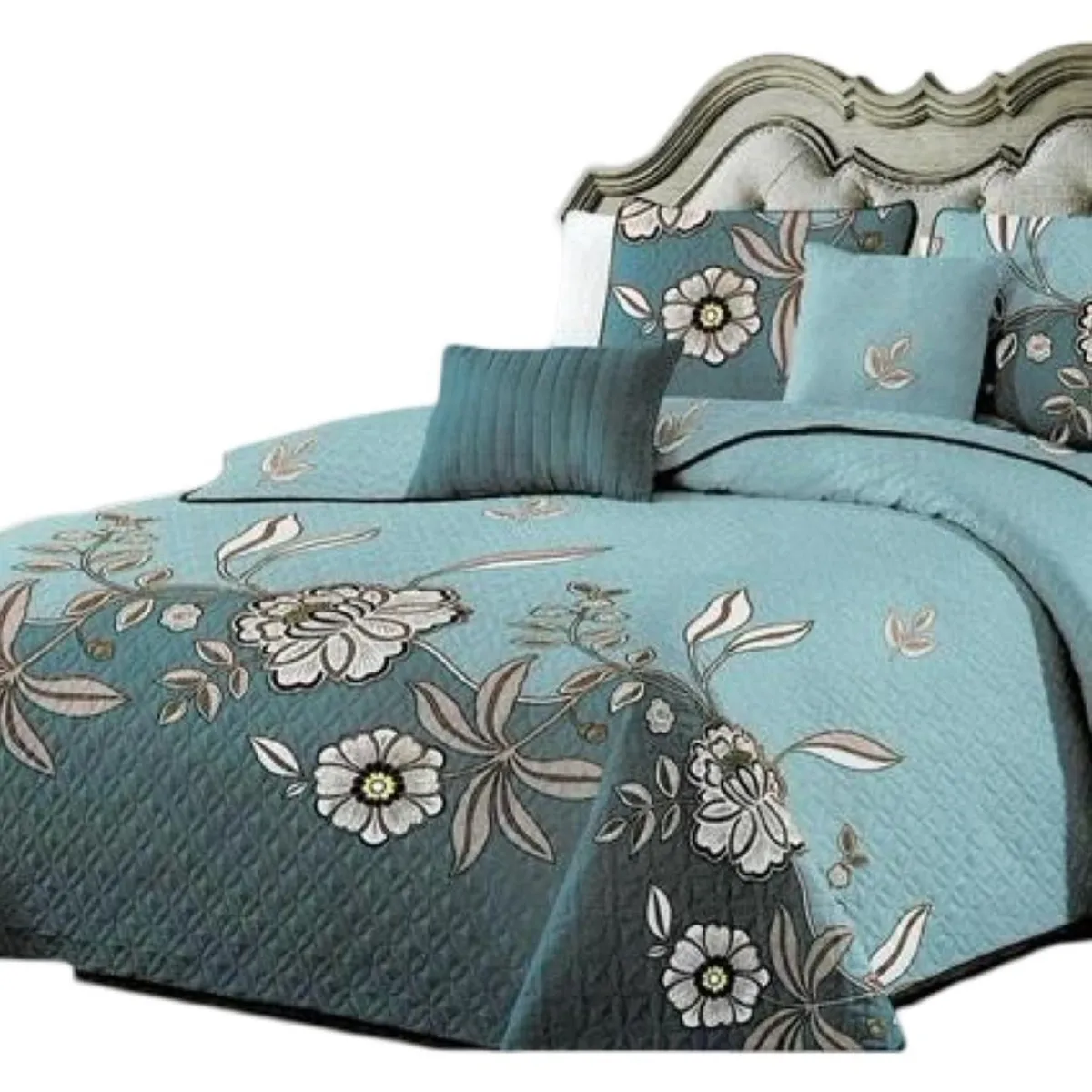 GENERICO - Cubrecama Quilt 2 Plazas+2 Fundas Verano Fresco 13n30