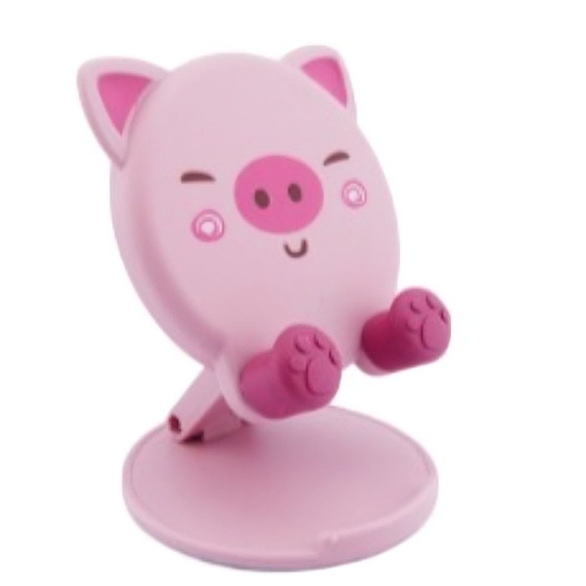 OEM - PORTA SMARTPHONE FIGURAS ANIMALES CERDO PARA SOBREMESA PARA NIÑOS