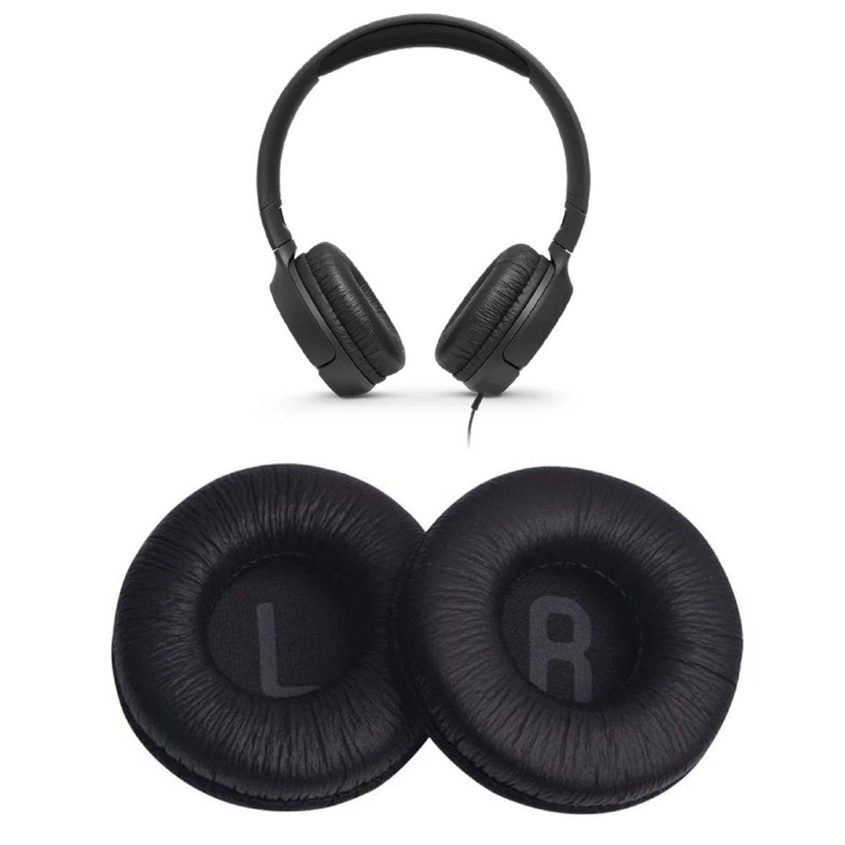 GENERICO - Almohadillas Compatibles para JBL T450 500 510 600 - Negro