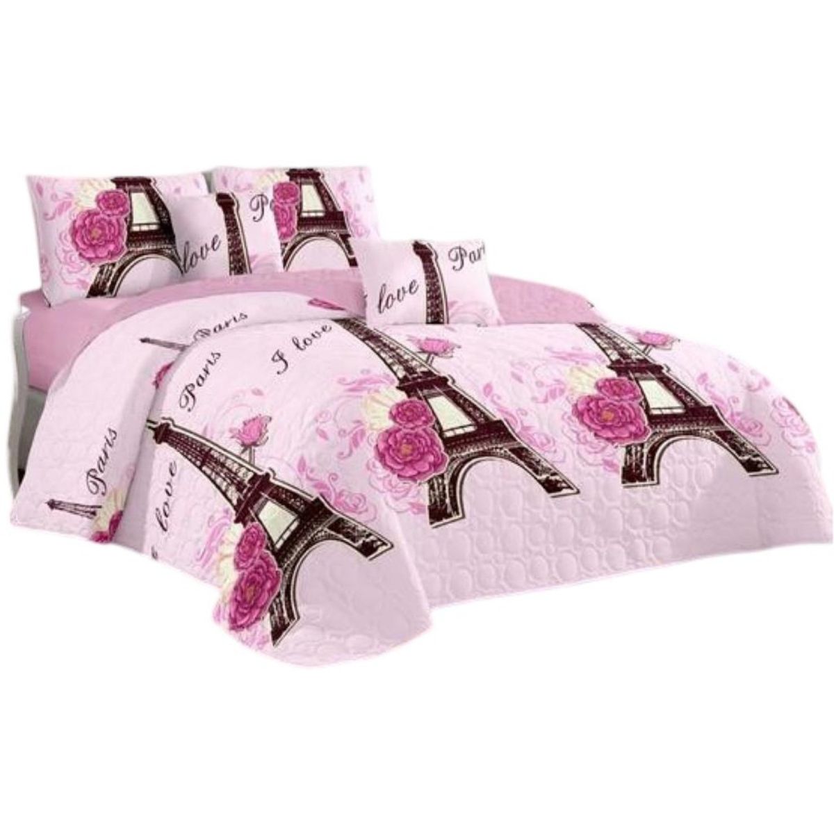 GENERICO - Quilt Verano 2 Plazas+2 Fundas Verano Suave 13n10