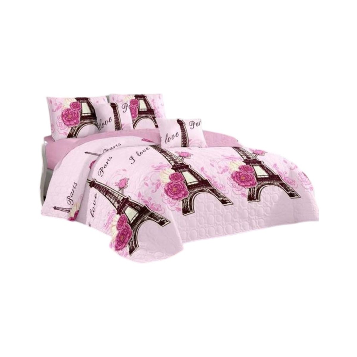 GENERICO - Quilt Verano 2 Plazas+2 Fundas Verano Suave 13n10