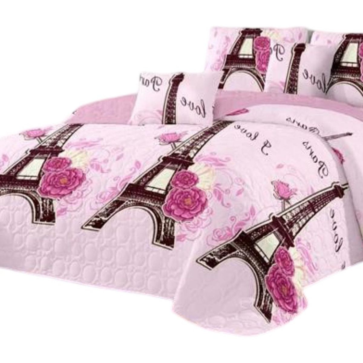 GENERICO - Quilt Verano 2 Plazas+2 Fundas Verano Suave 13n10