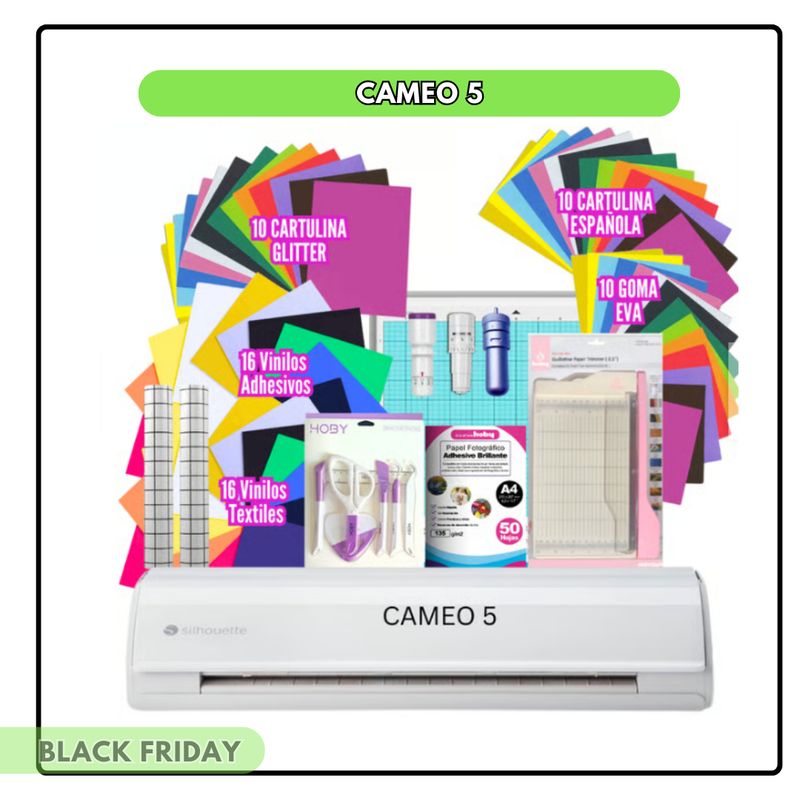 SILHOUETTE - cameo 5 + insumos papelería SC24