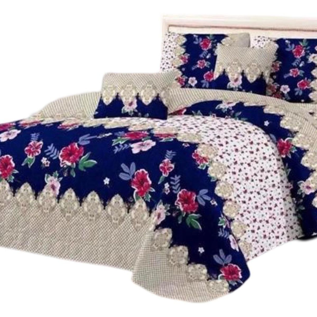 GENERICO - Quilt Verano 2 Plazas+2 Fundas Verano Suave 13n21