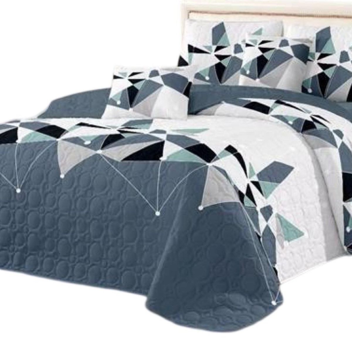 GENERICO - Quilt Verano 2 Plazas+2 Fundas Verano Suave 13n71