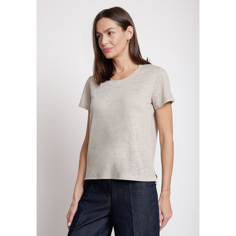 CANADIENNE - Polera de Mujer Modelo Gantt Color Arena