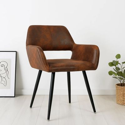 Imagen 2 del producto Butaca Burgos Ecocuero Vintage Café Oscuro - Café