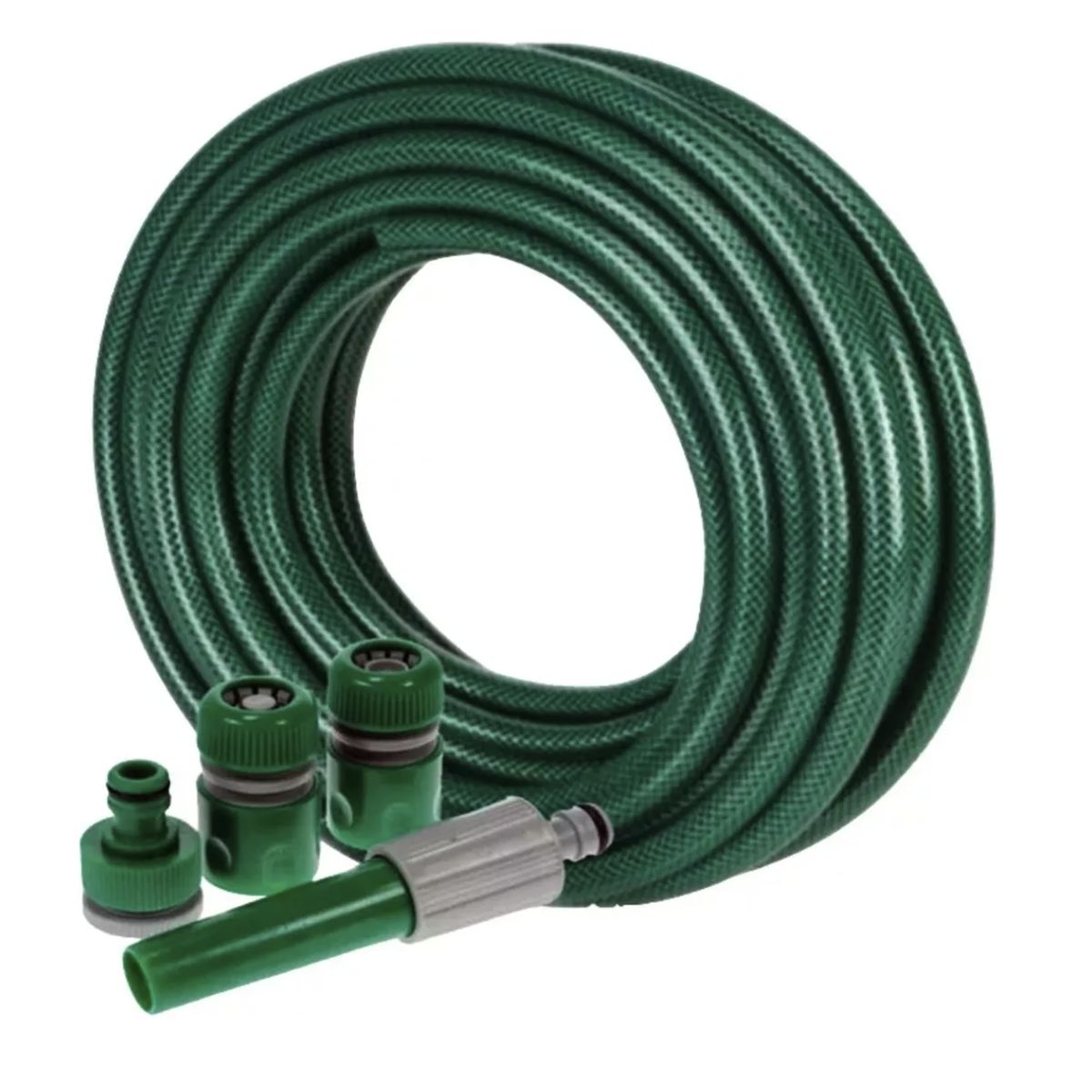 GENERICO - Manguera Jardin Reforzada 1/2 Pulgada 25 Mts + Accesorios