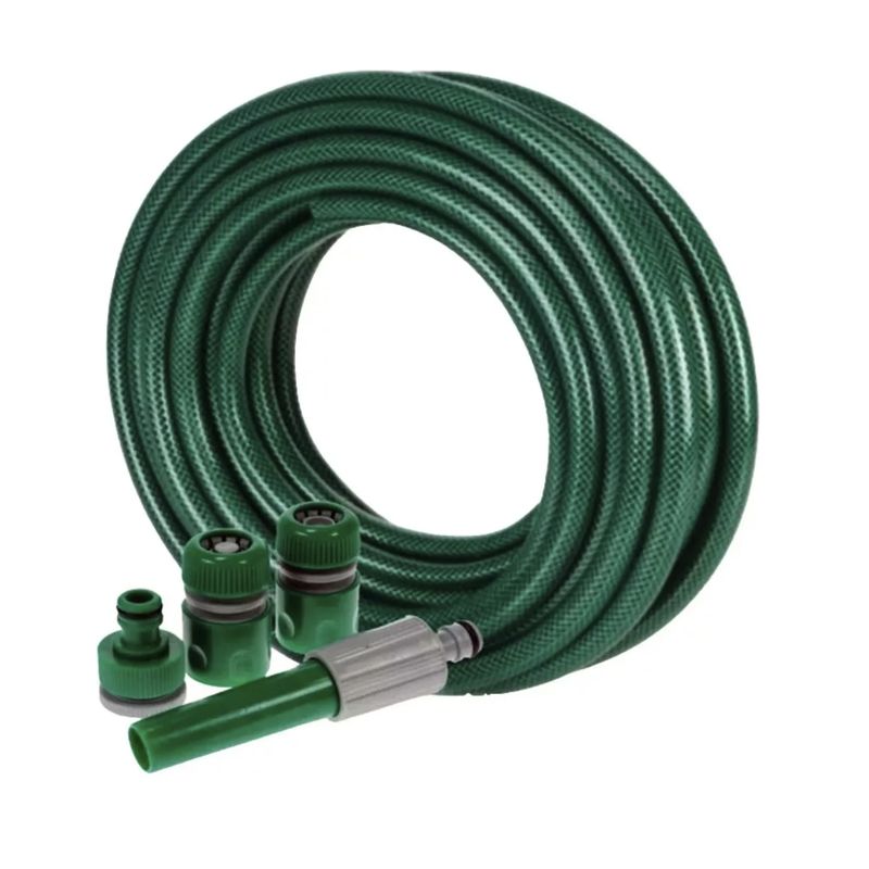 GENERICO - Manguera Jardin Reforzada 1/2 Pulgada 25 Mts + Accesorios