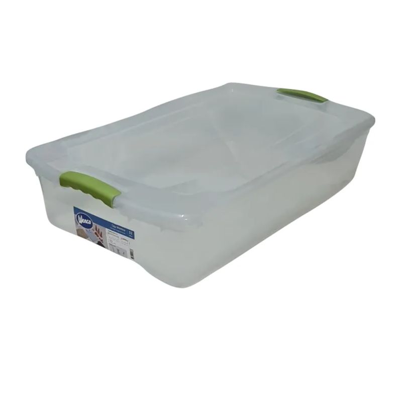 WENCO - Caja Organizadora 32 Litros Bajo Cama Plana