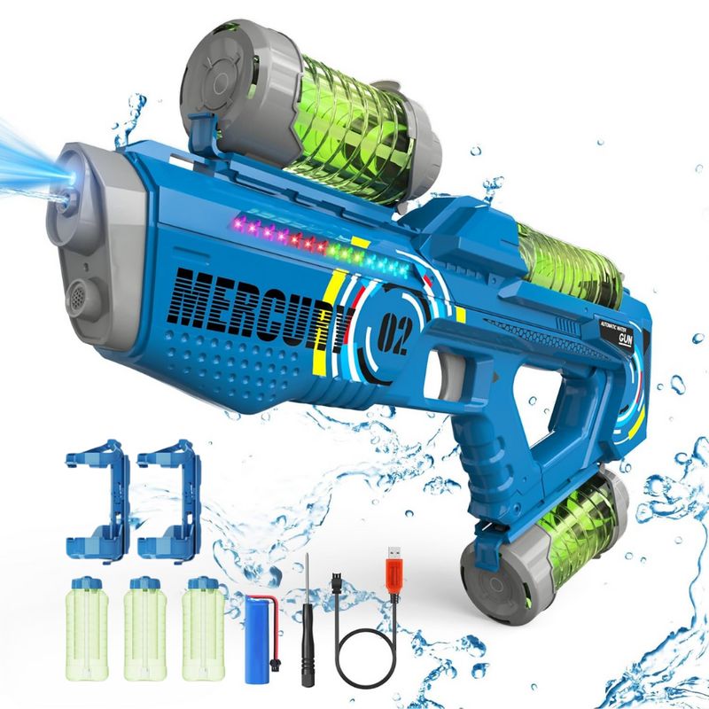GENERICO - Pistola De Agua Electrica Alta Presion Lanza Agua Niños Usb