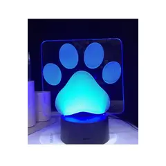 GENERICO - Lampara ilusión 3D Perro Acostado De 7 Colores
