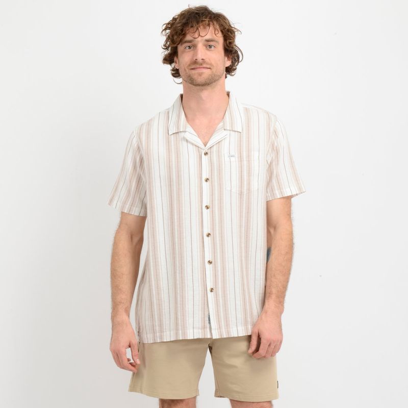 O'NEILL - CAMISA MANGA CORTA RIVERA  BEIGE