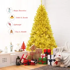 GENERICO - ARBOL DE NAVIDAD 180CM DORADO CON 600 RAMAS WYM