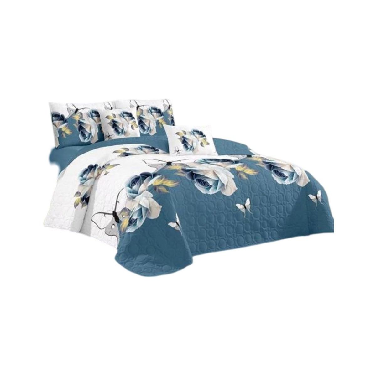 GENERICO - Cubrecama Quilt 2 Plazas+2 Fundas Verano Fresco 13n56