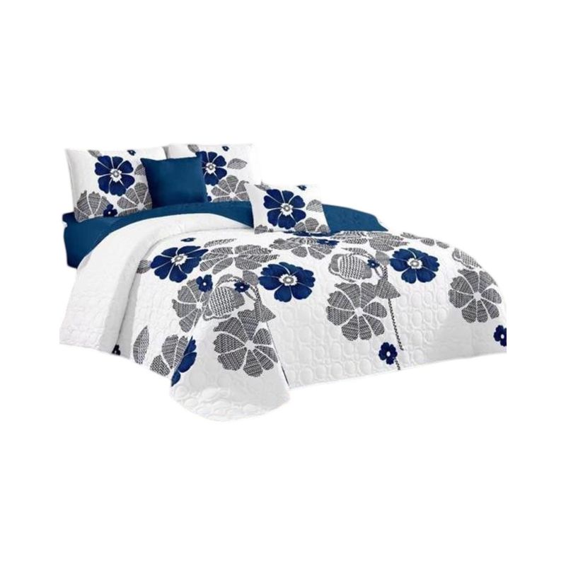 GENERICO - Cubrecama Quilt 2 Plazas+2 Fundas Verano Fresco 13n46