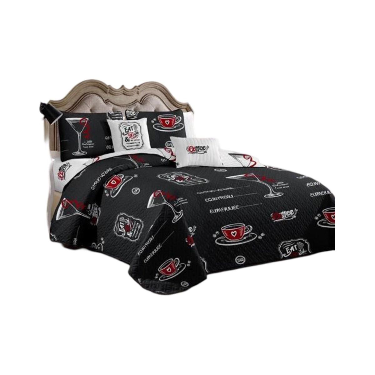 GENERICO - Cubrecama Quilt 2 Plazas+2 Fundas Verano Fresco 13n38