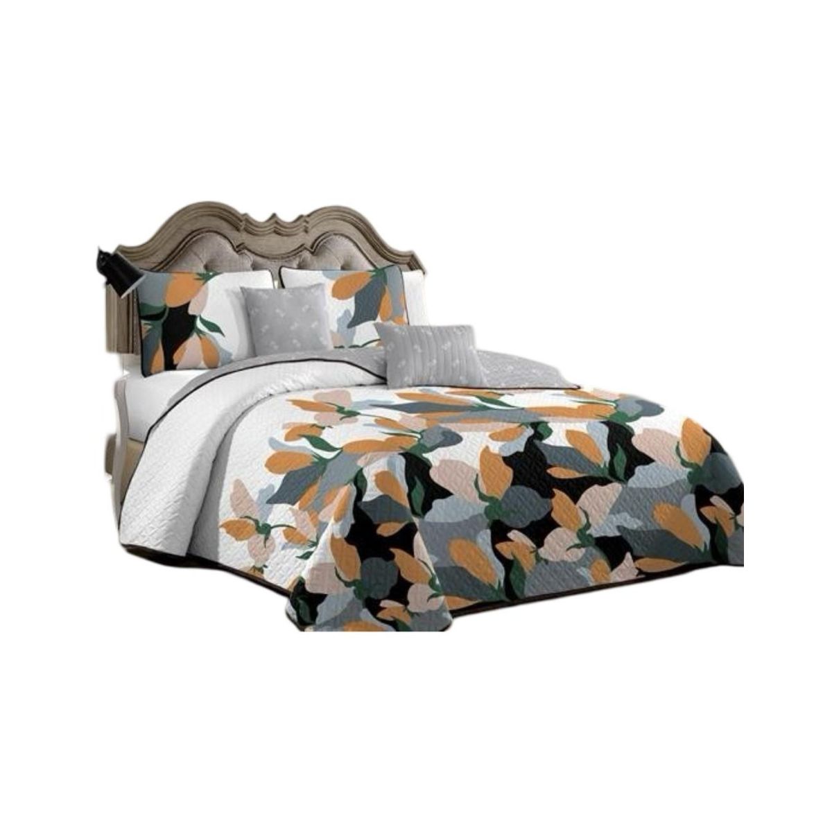 GENERICO - Cubrecama Quilt 2 Plazas+2 Fundas Verano Fresco 13n16