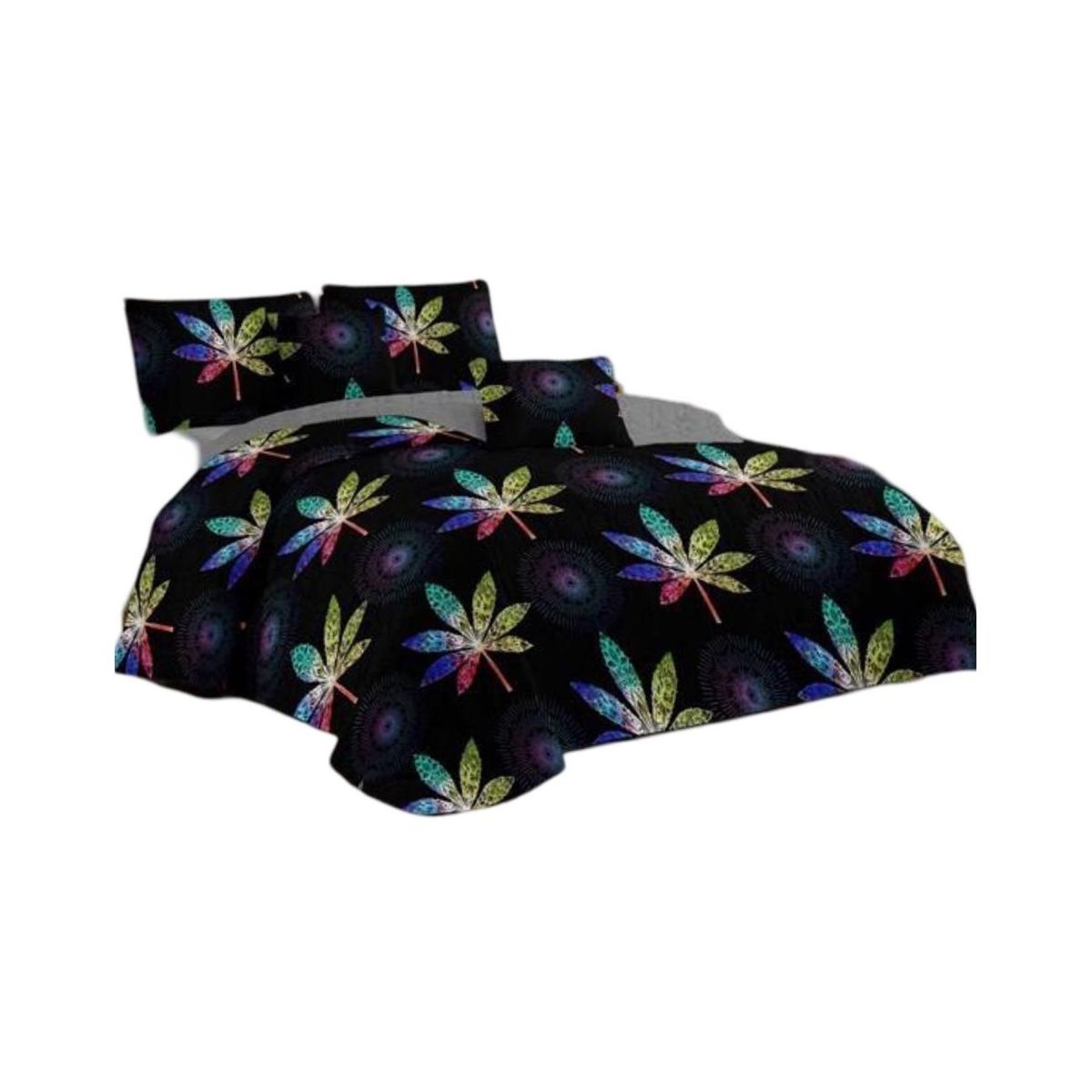 GENERICO - Cubrecama Quilt 2 Plazas+2 Fundas Verano Fresco 13n15