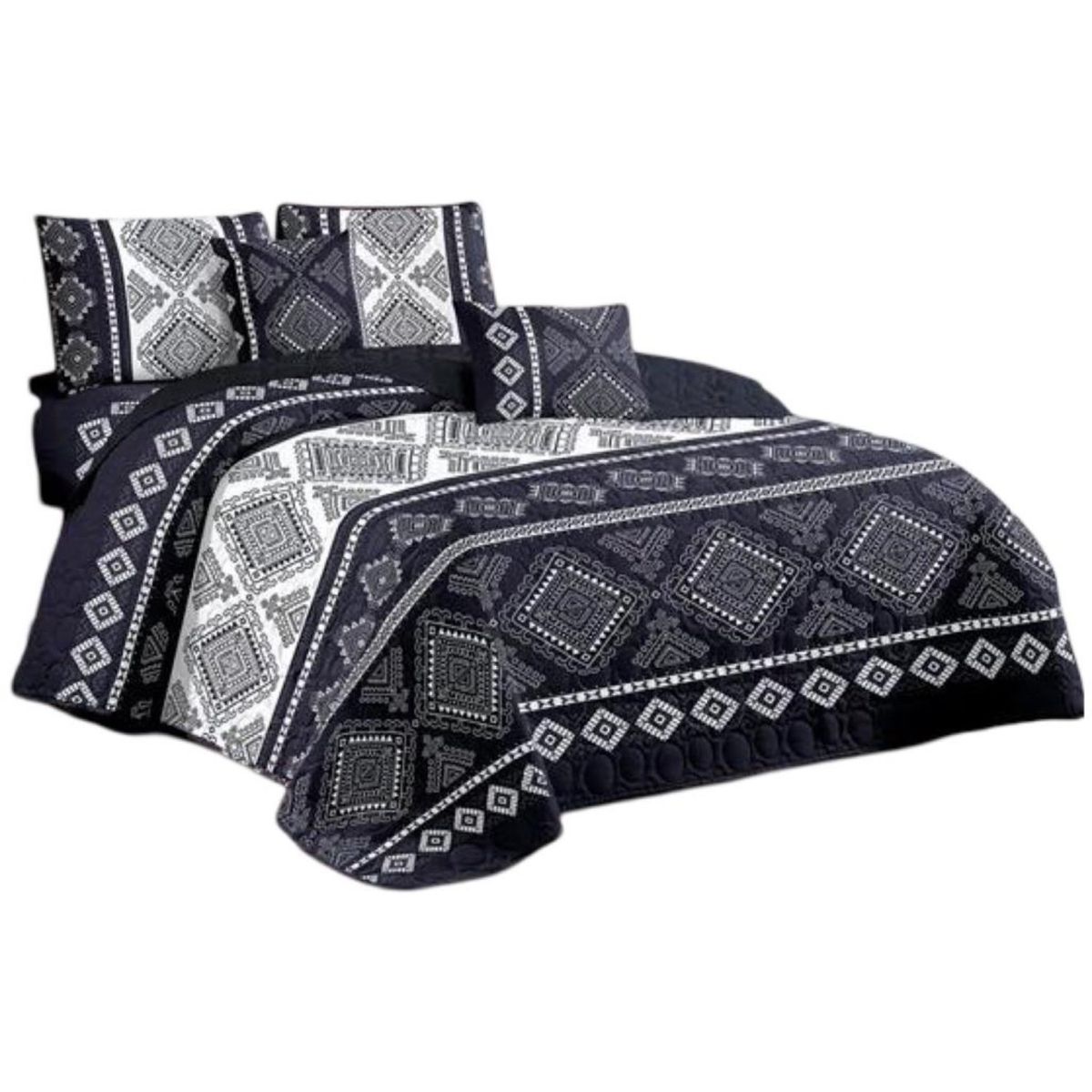 GENERICO - Cubrecama Quilt 2 Plazas+2 Fundas Verano Fresco 13n12